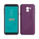 Силиконовый (TPU) чехол Deexe S Line для Samsung Galaxy J6 2018 (J600) - Dark Purple. Фото 1 из 2