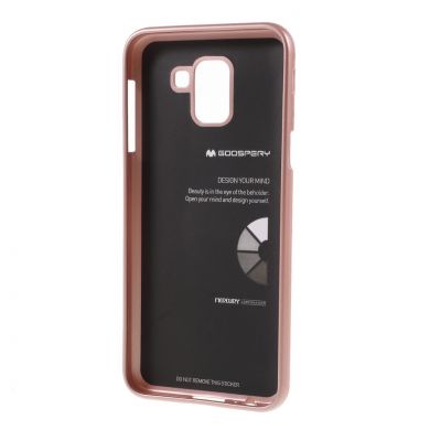 Силиконовый (TPU) чехол MERCURY iJelly Cover для Samsung Galaxy J6 2018 (J600) - Rose Gold