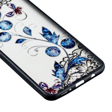 Захисний чохол UniCase Shiny Flowers для Samsung Galaxy A7 2018 (A750) - Butterfly and Floret