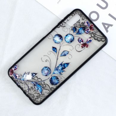 Захисний чохол UniCase Shiny Flowers для Samsung Galaxy A7 2018 (A750) - Butterfly and Floret