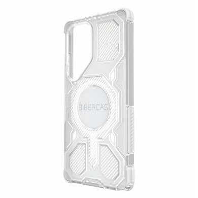 Захисний чохол Deexe Clear Bibercas для Samsung Galaxy S25 Ultra (S938) - Grey
