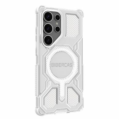 Захисний чохол Deexe Clear Bibercas для Samsung Galaxy S25 Ultra (S938) - Grey