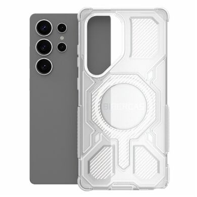 Захисний чохол Deexe Clear Bibercas для Samsung Galaxy S25 Ultra (S938) - Grey