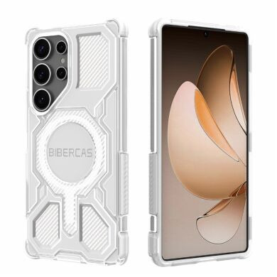 Захисний чохол Deexe Clear Bibercas для Samsung Galaxy S25 Ultra (S938) - Grey