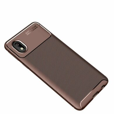Защитный чехол Deexe Fusion для Samsung Galaxy A01 Core (A013) - Brown
