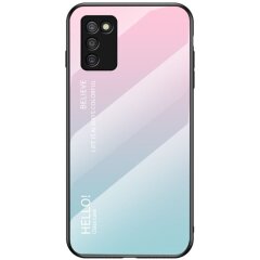 Захисний чохол Deexe Gradient Color для Samsung Galaxy A03s (A037) - Pink / Blue