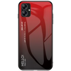 Захисний чохол Deexe Gradient Color для Samsung Galaxy A04e (A042) - Red / Black