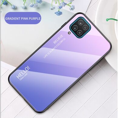 Захисний чохол Deexe Gradient Color для Samsung Galaxy A12 (A125) / A12 Nacho (A127) - Pink / Purple