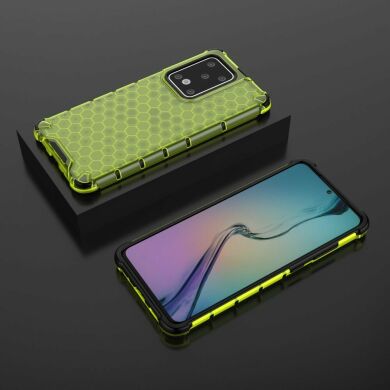 Захисний чохол Deexe Honeycomb Series для Samsung Galaxy S20 Ultra (G988) - Green