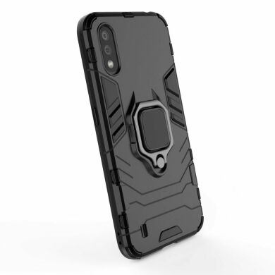 Защитный чехол Deexe Hybrid Case для Samsung Galaxy A01 (A015) - Black