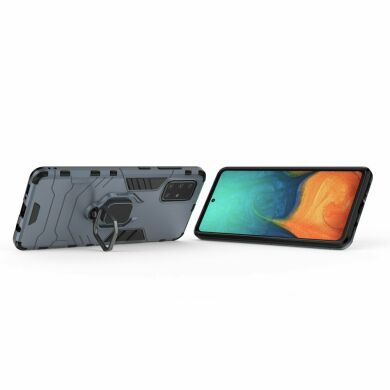 Защитный чехол Deexe Hybrid Case для Samsung Galaxy A71 (A715) - Blue