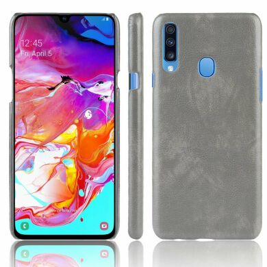 Захисний чохол Deexe Leather Back Cover для Samsung Galaxy A20s (A207) - Grey