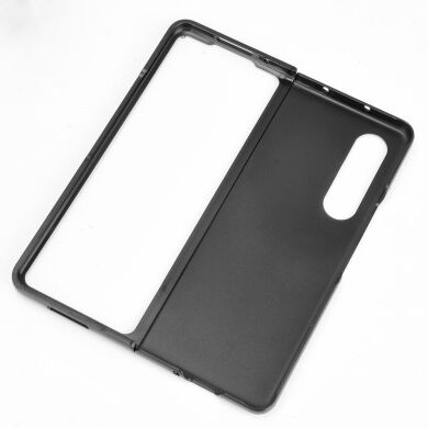 Захисний чохол Deexe Leather Back Cover (FF) для Samsung Galaxy Fold 3 - Black