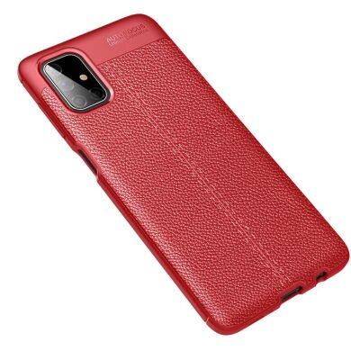Захисний чохол Deexe Leather Cover для Samsung Galaxy M51 (M515) - Red