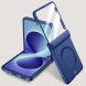Защитный чехол Deexe Mag Cover для Samsung Galaxy Flip 8 - Blue. Фото 1 из 9