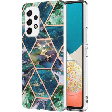 Захисний чохол Deexe Marble Pattern Samsung Galaxy A53 (A536) - Blue / Green