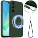Защитный чехол Deexe Silicone Case with MagSafe для Samsung Galaxy A16 (A165) - Dark Green. Фото 1 из 8