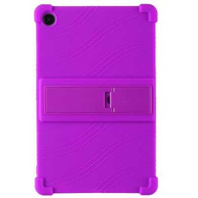 Защитный чехол Deexe Silicone Kickstand для Samsung Galaxy Tab A11 Plus (X230/236) - Purple