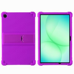 Защитный чехол Deexe Silicone Kickstand для Samsung Galaxy Tab A11 Plus (X230/236) - Purple