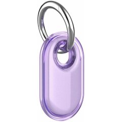 Захисний чохол Deexe Waterproof Crystal для Samsung Galaxy SmartTag 2 - Transparent Purple