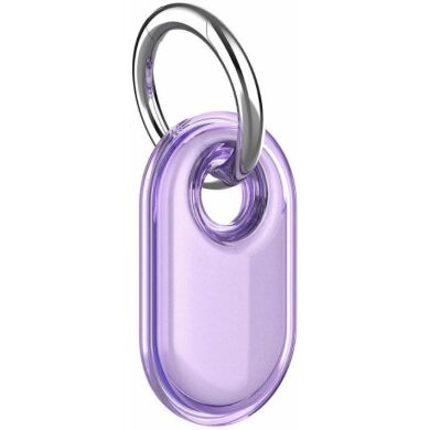 Захисний чохол Deexe Waterproof Crystal для Samsung Galaxy SmartTag 2 - Transparent Purple