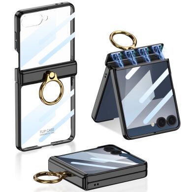 Защитный чехол GKK Hinge Ring для Samsung Galaxy Flip 7 - Black