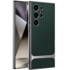 Захисний чохол GKK Woven Pattern для Samsung Galaxy S24 Ultra (S928) - Green