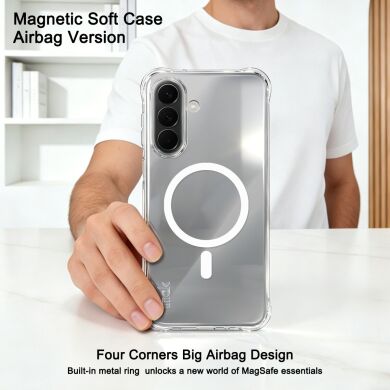 Защитный чехол IMAK Space Shield MagSafe для Samsung Galaxy A56 (A566) - Transparent