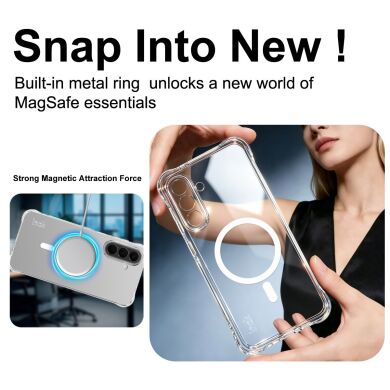 Защитный чехол IMAK Space Shield MagSafe для Samsung Galaxy A56 (A566) - Transparent