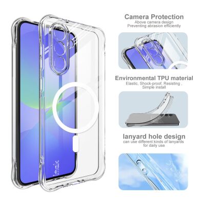 Защитный чехол IMAK Space Shield MagSafe для Samsung Galaxy A56 (A566) - Transparent
