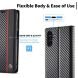 Защитный чехол LC.IMEEKE Carbon Fiber для Samsung Galaxy S24 FE (S721) - Horizontal Stripe. Фото 8 из 13