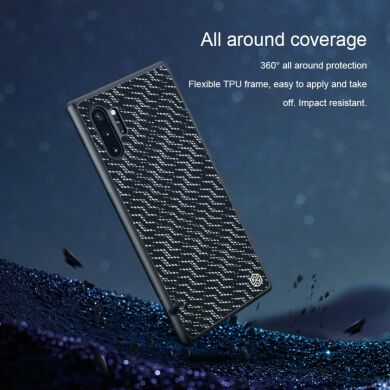 Защитный чехол NILLKIN Shining для Samsung Galaxy Note 10+ (N975) - Purple / Gold