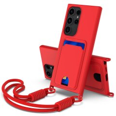 Захисний чохол Reframe Silicone Holder для Samsung Galaxy S23 Ultra (S918) - Red