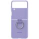Защитный чехол Silicone Cover with Ring для Samsung Galaxy Flip 3 (EF-PF711TVEGRU) - Lavender. Фото 1 из 4