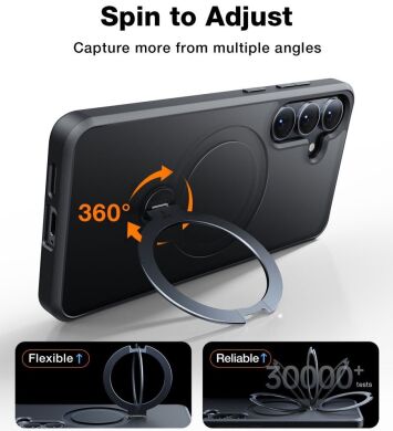 Защитный чехол TORRAS Ostand Spin MagSafe для Samsung Galaxy S25 Plus (S936) - Black