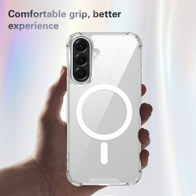 Защитный чехол UniCase AirBag Flow MagSafe для Samsung Galaxy A57 (A576) - Transparent