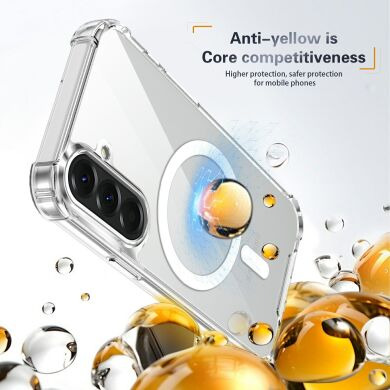 Защитный чехол UniCase AirBag Flow MagSafe для Samsung Galaxy A57 (A576) - Transparent