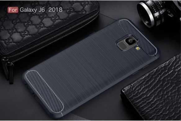 Захисний чохол UniCase Carbon для Samsung Galaxy J6 2018 (J600), Dark Blue