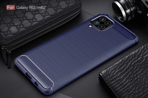 Защитный чехол UniCase Carbon для Samsung Galaxy M62 - Blue