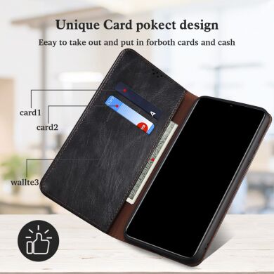 Защитный чехол UniCase Leather Wallet для Samsung Galaxy S22 Ultra - Black