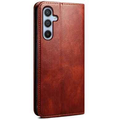 Защитный чехол UniCase Leather Wallet для Samsung Galaxy S25 (S931) - Brown