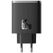 Сетевое зарядное устройство Baseus Cube Pro 2C+U (65W) P10152301113-00 - Black. Фото 3 из 23