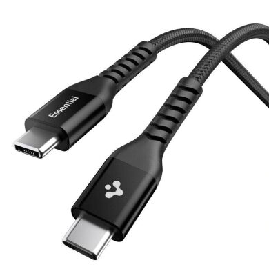 Кабель Spigen EB10010CCA Essential Type-C to Type-C (100W, 1m) ACA11103 - Black