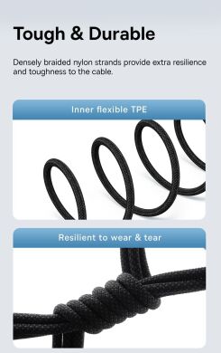 Кабель Baseus Gem USB to Type-C (100W, 1m) P10373002111-00 - Cluster Black