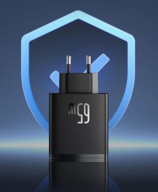 Сетевое зарядное устройство Baseus Cube Pro 2C+U (65W) P10152301113-00 - Black