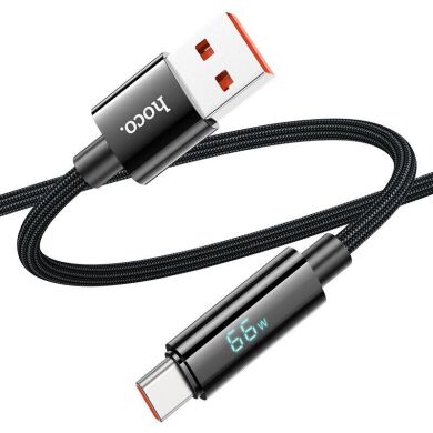 Кабель Hoco U125 Benefit USB to Type-C (5A, 1.2m) - Black