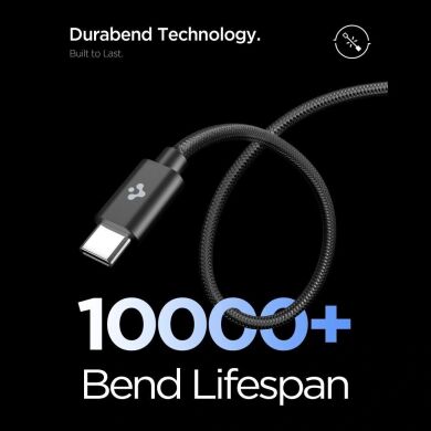 Мережевий зарядний пристрій Spigen EE451EU 45W + кабель Type-C to Type-C - Black