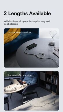 Кабель Baseus Gem USB to Type-C (100W, 1m) P10373002111-00 - Cluster Black