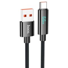 Кабель Hoco U125 Benefit USB to Type-C (5A, 1.2m) - Black