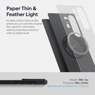 Ультратонкий чохол Pitaka Edge Ultra-Slim Case для Samsung Galaxy S26 (S942) KS2601 - Black / Grey (Twill)